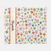 Cute Retro Retro 90s Y2k Couverture en polaire (Devant (Horizontal))