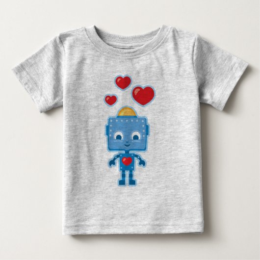 Cute Retro Robot - Aangepast Kinder T-shirt (Voorkant)