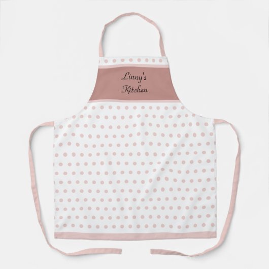 Cute Retro Roze Whisper Polka Dot Schort (Voorkant)