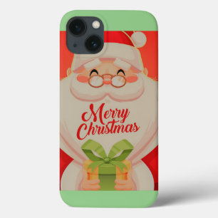 Cute Retro Santa Claus  iPhone 13 Hoesje