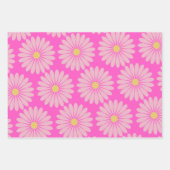 Cute Retro Scandinavian Flower Pattern (roze) Inpakpapier Vel (Voorkant 3)