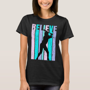 Cute Retro Softball Birthday Team Sport Coach T-shirt
