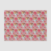 Cute retro  Valentijn party Tissuepapier (Voorkant)