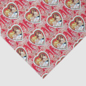 Cute retro  Valentijn party Tissuepapier (Detail)
