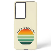 Cute Retro Zonsondergang Phonehoesje