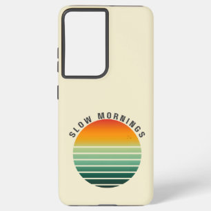 Cute Retro Zonsondergang Phonehoesje Samsung Galaxy Hoesje