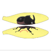 Cute rhinoceros kever cartoon basketbal (Panelen)