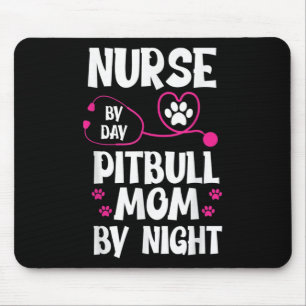 Cute RN Nurse Pit Bull Ma Paw Dog Puppy Lover Muismat