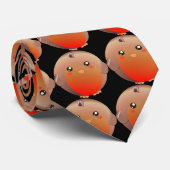 Cute Robin Bird Stropdas (Opgerold)
