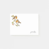 Cute Robin Birds Post it Note (Voorkant)