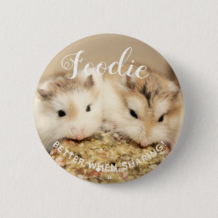 Cute Robo Hamsters Foodie Ronde Button 5,7 Cm