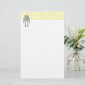 Cute Robot Briefpapier (Staand voorkant)