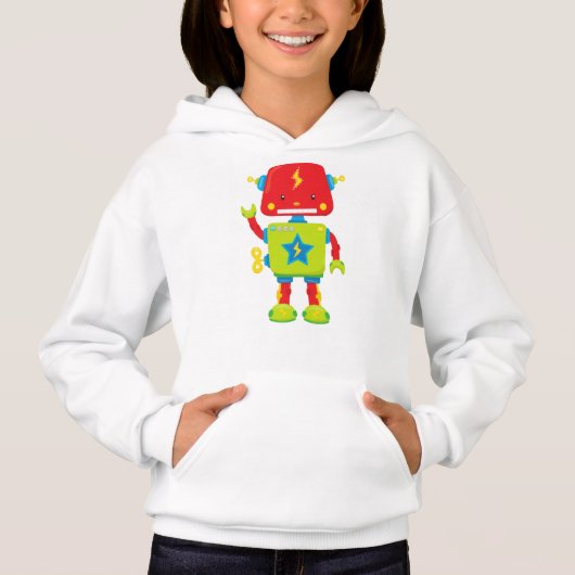 Cute Robot, Funny Robot, Colorful Robot, Robotica (Voorkant)