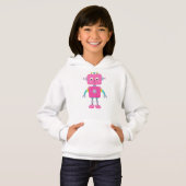 Cute Robot, Funny Robot, Gekke Robot, Robot, Roze  (Voorkant volledig)