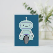 Cute Robot Illustration Briefkaart (Staand voorkant)