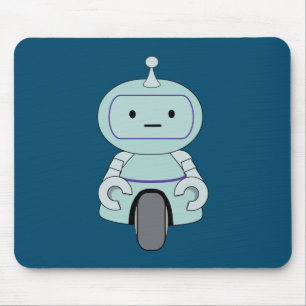 Cute Robot Illustration Muismat