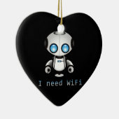 Cute Robot Keramisch Ornament (Rechts)