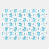 Cute Robots Wrapping Paper Set van 3 (Voorkant 3)
