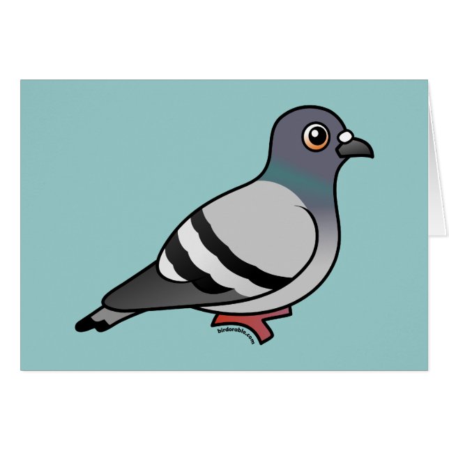 Cute Rock Pigeon (Voorkant Horizontaal)