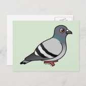 Cute Rock Pigeon Briefkaart (Voorkant / Achterkant)