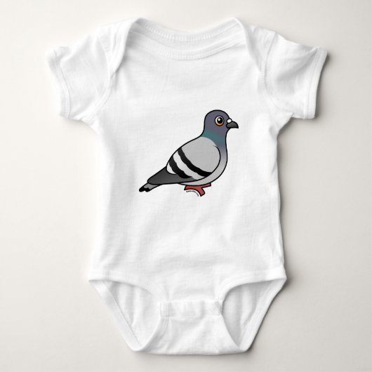 Cute Rock Pigeon Romper (Voorkant)