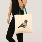 Cute Rock Pigeon Tote Bag (Voorkant (product))