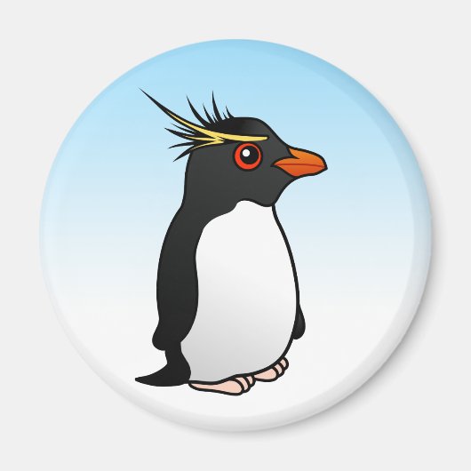 Cute Rockhopper Penguin Magneet (Voorkant)