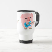 Cute Rockin' Cartographie Cochon Commuter Mug (Devant droit)