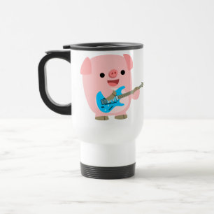 Cute Rockin' Cartographie Cochon Commuter Mug