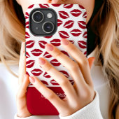 Cute Rode Lippenstift Kusjes Script Naam Case-Mate iPhone Case