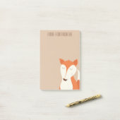 Cute Rode Vos Bosdier Kinderen  Post-it® Notes (Op bureau)