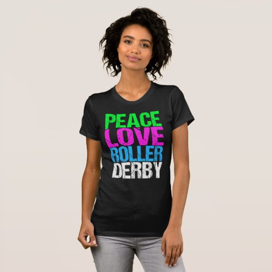 Cute Roller Derby T-shirt (Voorkant volledig)