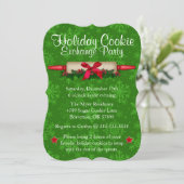 Cute Rolling Pin Cookie Exchange Invitation de vac (Debout devant)
