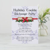 Cute Rolling Pin Cookie Exchange Invitation de vac (Debout devant)