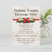 Cute Rolling Pin Cookie Exchange Invitation de vac (Debout devant)