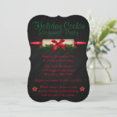 Cute Rolling Pin Cookie Exchange Invitation de vac (Debout devant)