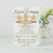 Cute Rolling Pin Cookie Exchange Invitation de vac (Debout devant)