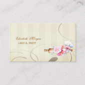 Cute Rolling Pin Flowers Bakery Visitekaartje (Voorkant)