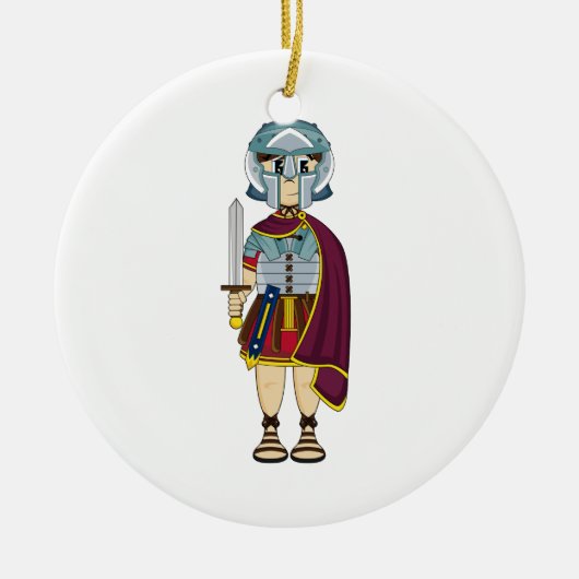 Cute Roman Gladiator Ornament (Voorkant)