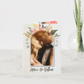 Cute Romantic Floral Arch Script 2 Fotohuwelijk (Voorkant)