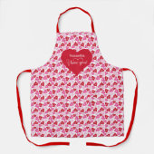 Cute Romantic Heart Design Personalized Valentine  Schort (Voorkant)