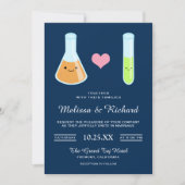 Cute Romantique Tubes d'essai Kawaii Faire-part de (Devant)