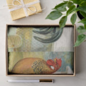 Cute  Rooster en hen party Tissuepapier (Geschenk)