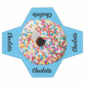 Cute rose Bleu Donut Personnalisé Moderne (Plat)
