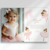 Cute rose Bow Ballerina Anniversaire Carte de reme