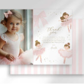 Cute rose Bow Ballerina Anniversaire Carte de reme