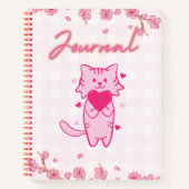 Cute rose chat Journal 🌸 😺 ✨ 🍓 (Devant)
