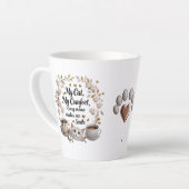 Cute Rose Chat Latte Mug - Sweet & Stylish Chat Ma (Angle gauche)