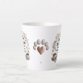 Cute Rose Chat Latte Mug - Sweet & Stylish Chat Ma (Devant)