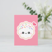 Cute Rose Cookie Anniversaire Invitations (Debout devant)